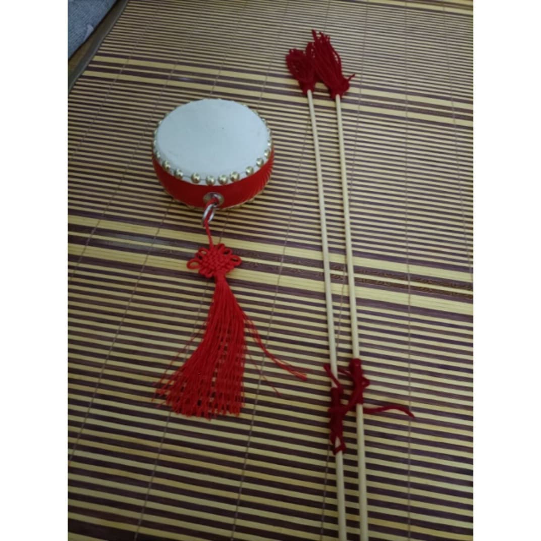 Manufacturer Fengyang flower drum double drum sheepskin drum dance drum small flower drum double drum