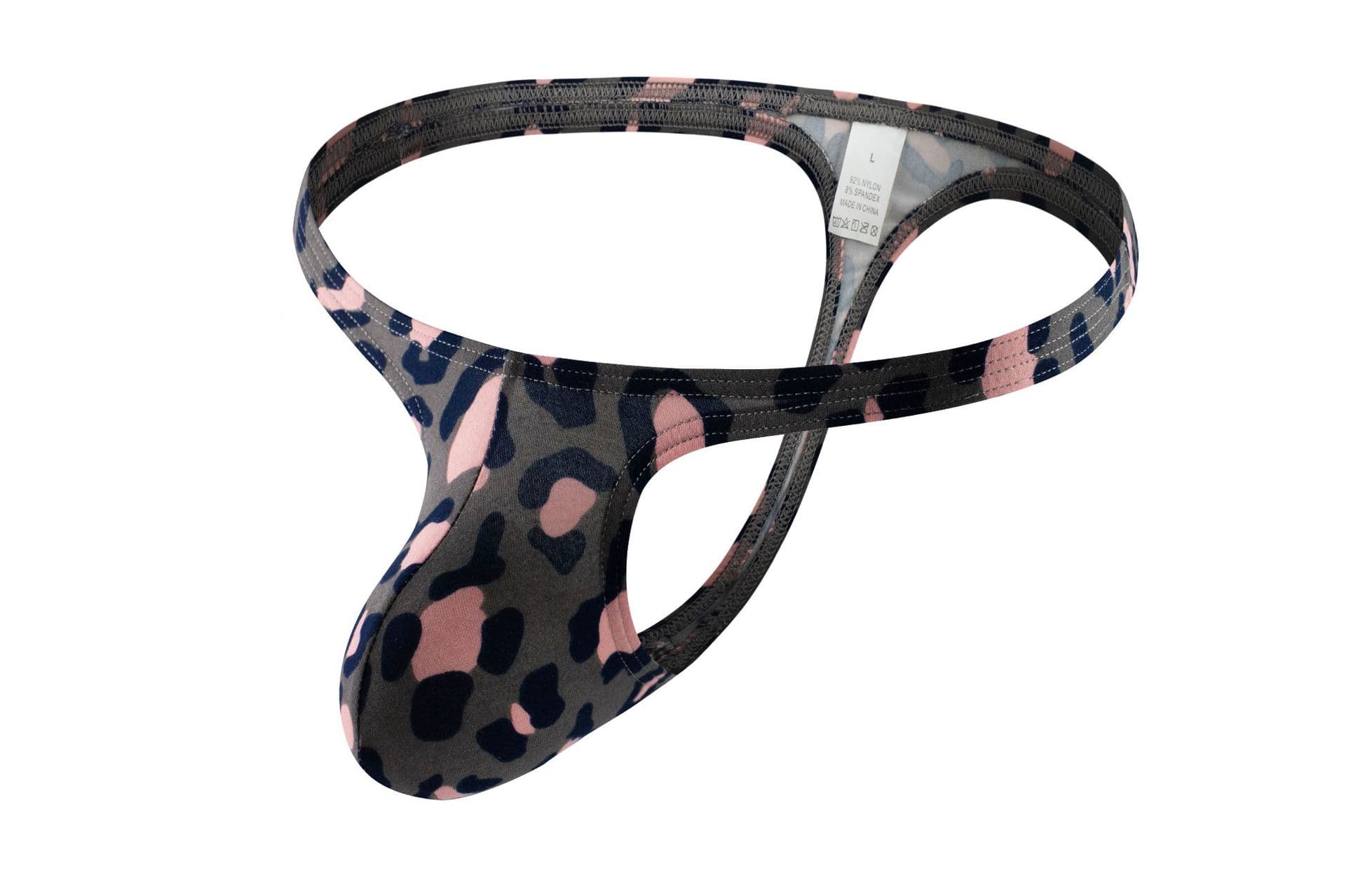 Men's Thong Underwear Sexy Leopard Print Thong