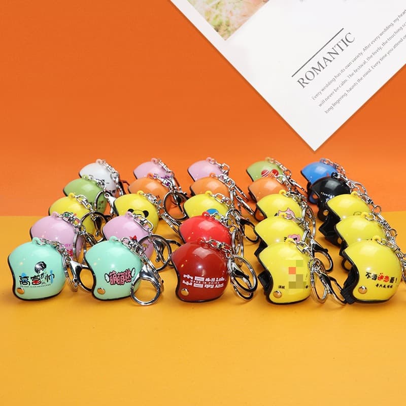 Pigeon pet chicken helmet funny bird headgear hard hat keychain pendant car air outlet ornaments accessories