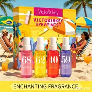 Cross-border Best Seller Brazil Non-Alcoholic Digital Fragrance Mist Long-Lasting Body Hair Beach Perfume Set