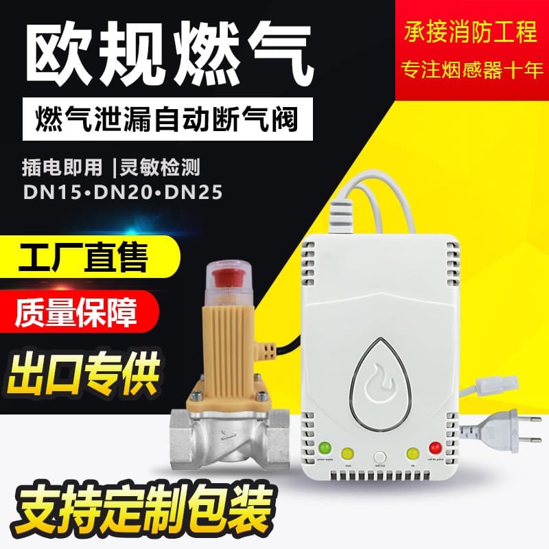 Gas Alarm for Household Kitchen, LPG, Natural Gas, Combustible Gas Detector, Export Trade