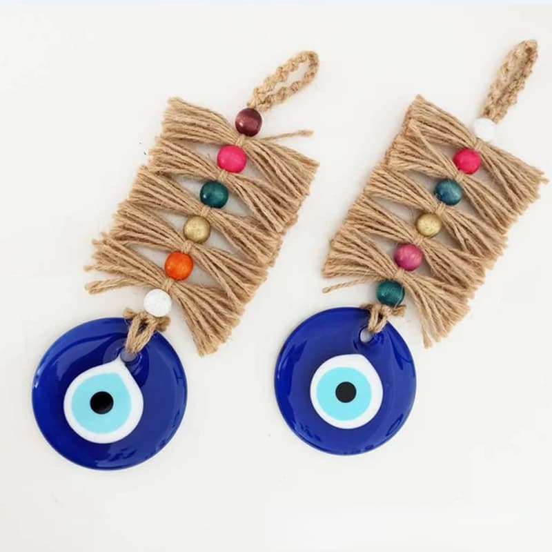 Blue Eye Evil Eye Glass Ornament Wall Decor Turkish Style Home Decor Accessories Support Alipay from Anhui Hefei