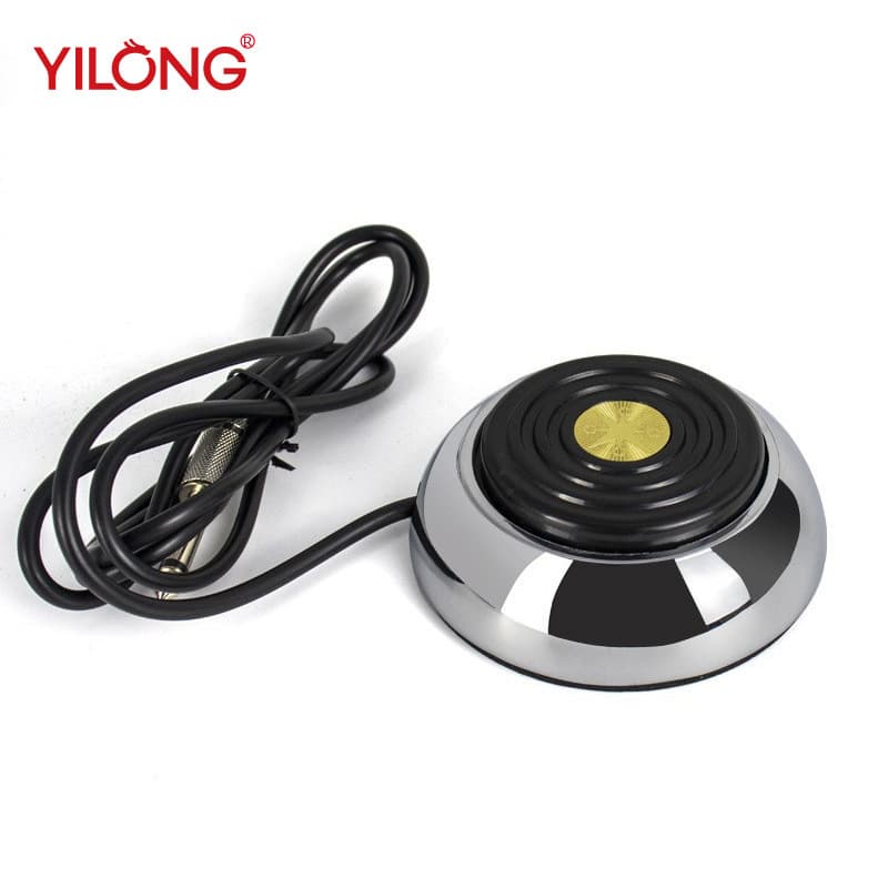 YILONG tattoo equipment tattoo power pedal stainless steel round foot pedal power switch auxiliary consumables wholesale