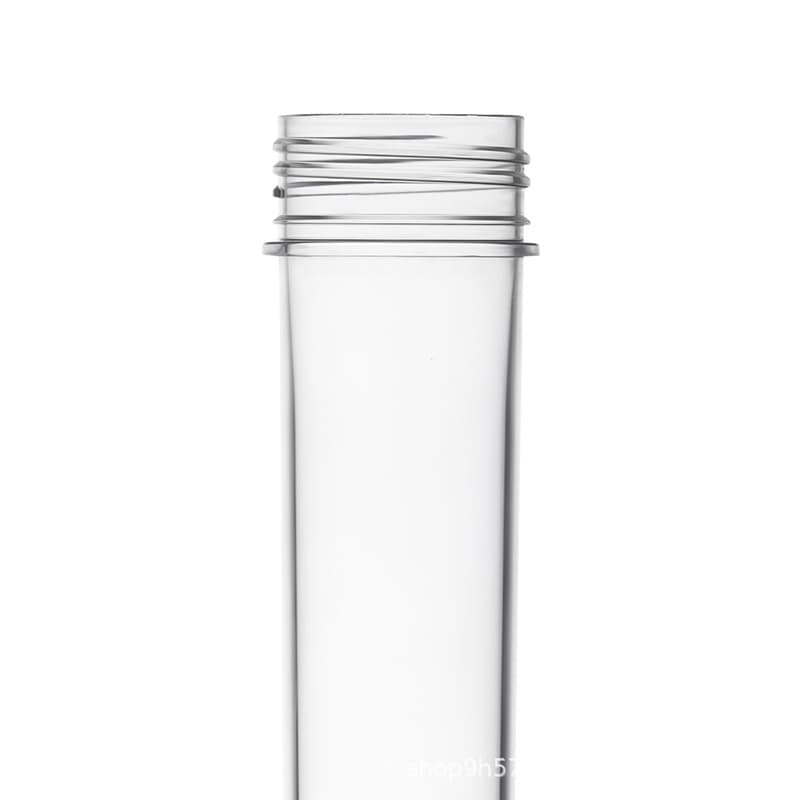 Multi-specification gram weight customizable color preforms, 45MM water-clear PET tube preforms