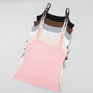 New Cross-Border Sleeveless Vest Modal Women Camisole Layering Tank Top Solid Color Top Inner Wear Wholesale