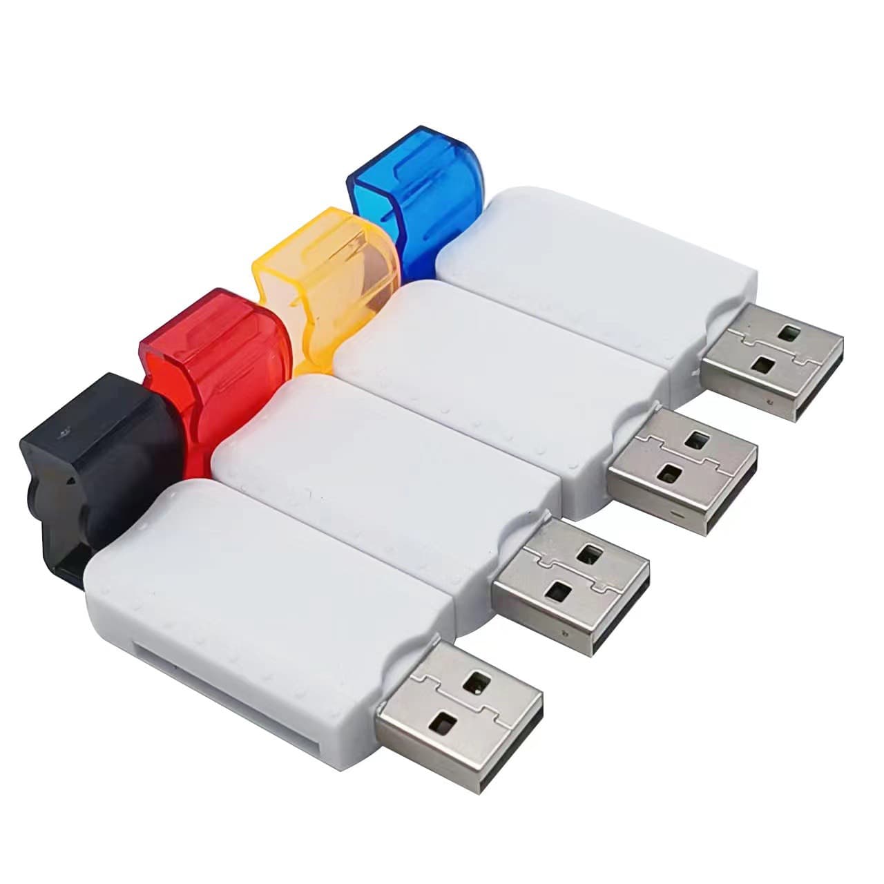 Factory Direct TF/SD Card Reader Multi-functional 2-in-1 USB Computer Digital Camera Card Reader Plug and Play