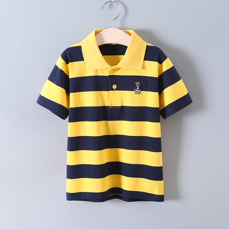 Polo Kids Boys and Girls Short Sleeve T-Shirt Polo Shirt Children's Summer New Style Cotton