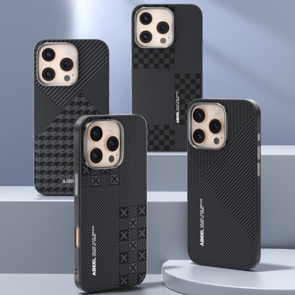 Kevlar texture suitable for Apple 16ProMax invisible magnetic phone case iphone15 micro-embossed protective cover
