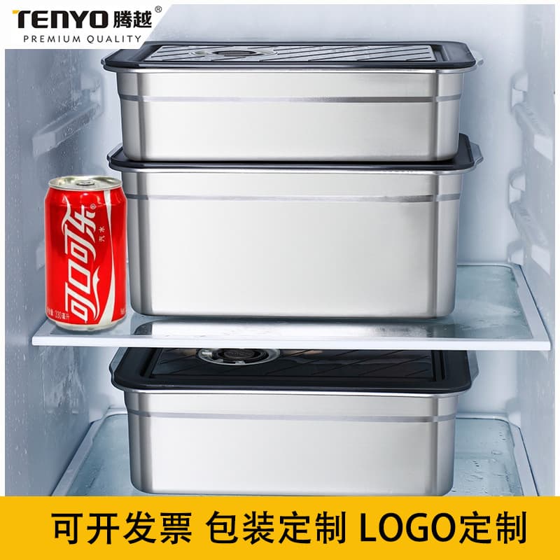 Premium Large 304 Stainless Steel Food Storage Container, Sealed Lunch Box, Food Box, Refrigerator Storage Box, Dumpling Bento Box