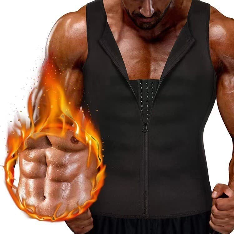 Shapewear European and American Cross-border Men's Tummy Control Vest Sports Vest Waist Trainer Neoprene Tight Cross-border Body Shaper