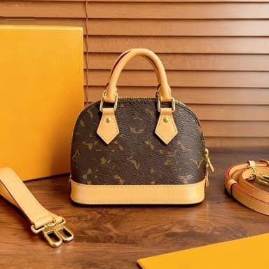 Best-selling Women's Genuine Leather Monogram Print Handbag Shoulder Bag Wholesale Crossbody Bag