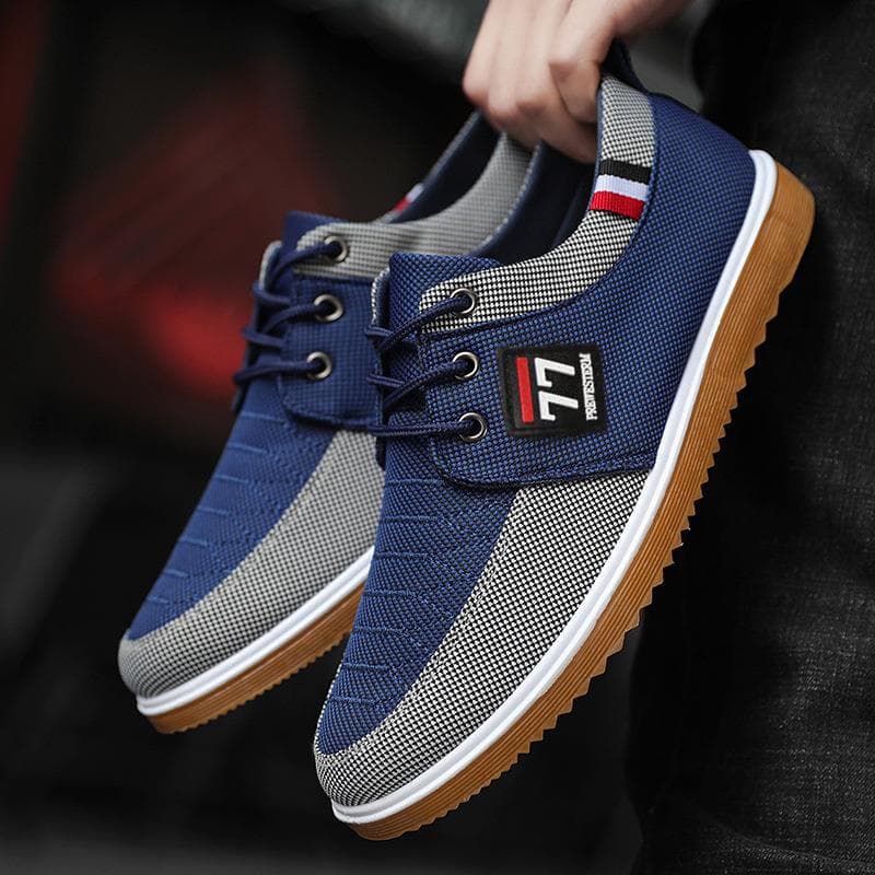 Beijing Cloth Shoes Versatile Work Shoes Casual Canvas Shoes Large Size Men's Shoes Breathable Rubber Outsole Casual Shoes Acros
