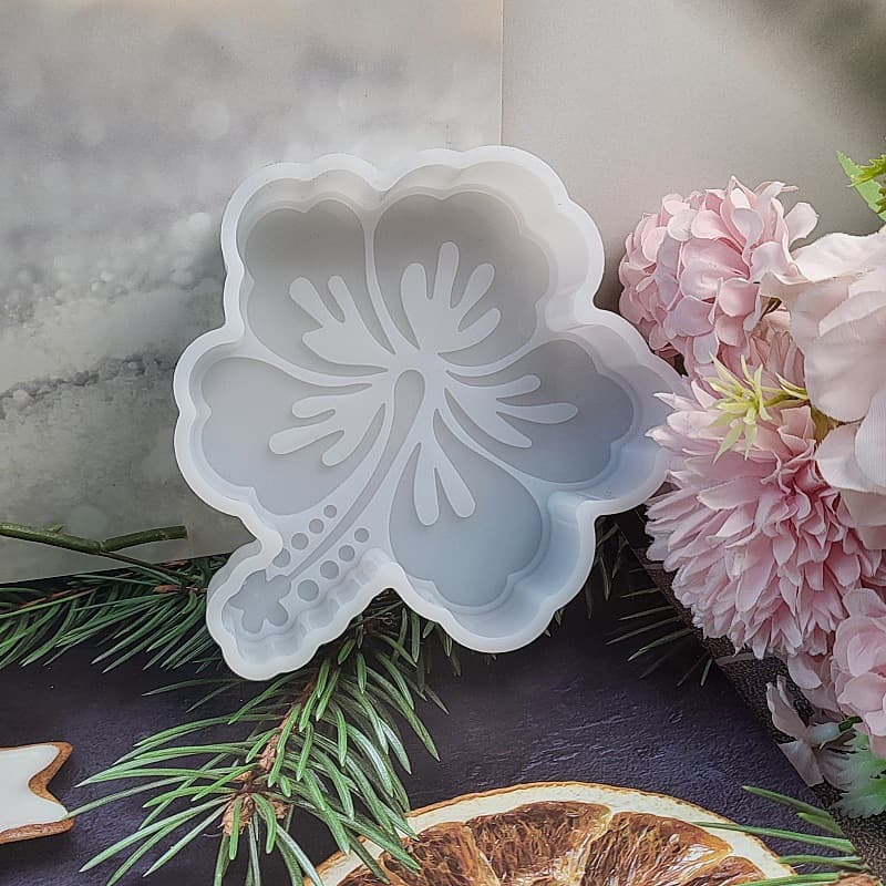 Flower Car Aroma Diffuser Resin Mold DIY Plaster Scented Candle Wax Melt Car Aroma Silicone Mold