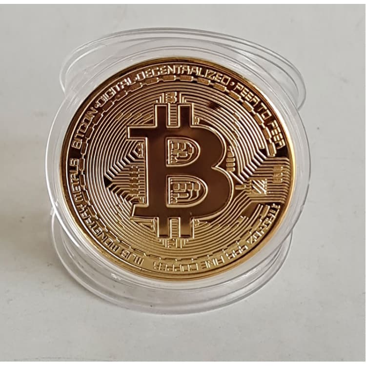 Toy Coin Bitcoin Bitcoin Commemorative Coin Foreign Trade Gold Coin Virtual Coin Commemorative Medal Foreign Currency Metal Crafts