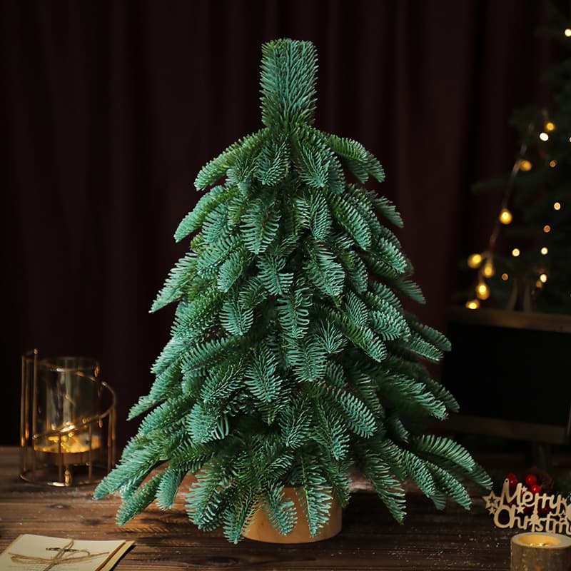 Mini Christmas Tree Desktop Decoration Cross-Border Encryption Simulation Desktop Noble Pine