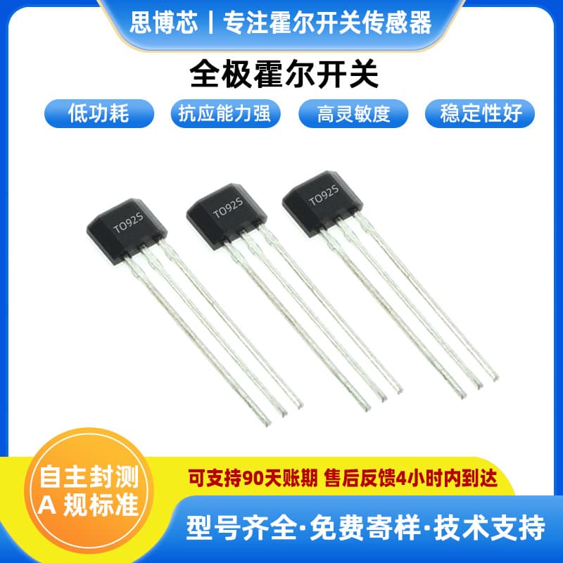 CoreCross CC6207 Full Pole High Sensitivity Low Power Hall Sensor SOT-23 Package Magnetic Detection Element