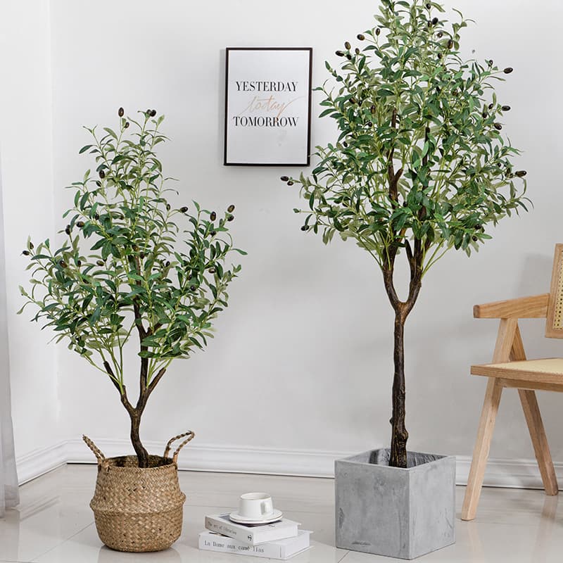 ins green plant potted olive tree floor-standing fake plant ornaments indoor home decoration landscaping simulation flowers high simulation