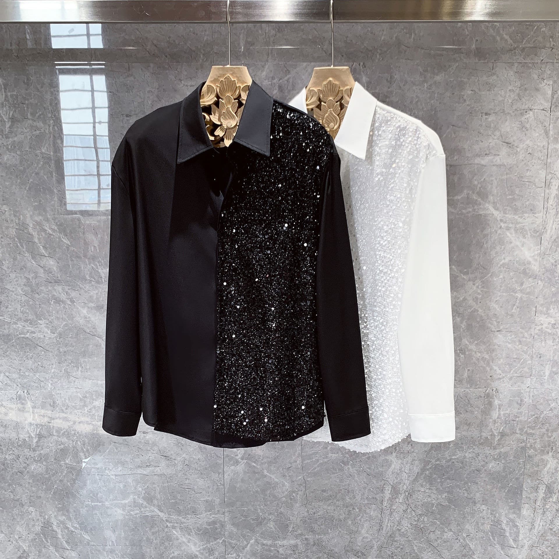 2026 new Korean style trendy high-end design niche long-sleeved shirt for men autumn versatile fashionable men's shirt