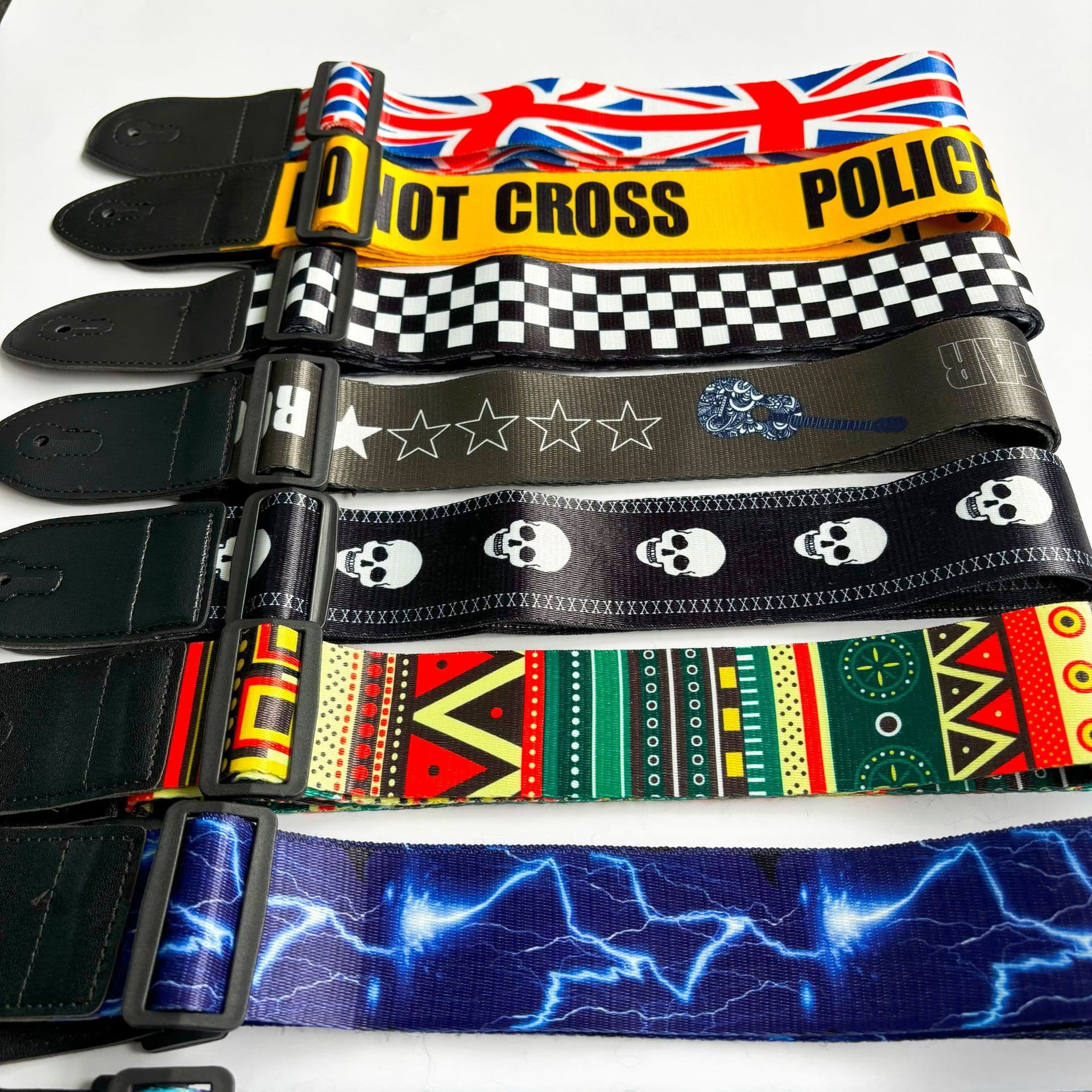 Ukulele Guitar Strap, Wide Polyester Diagonal Strap, Guitar Accessories, Shoulder Strap, Printed Electric Guitar Strap