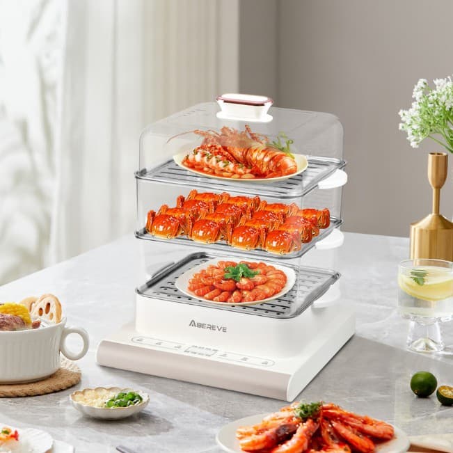 Malata Electric Steamer Large Capacity Multi-functional Steaming Box Home Breakfast Maker Business Events Member Gifts Wholesale