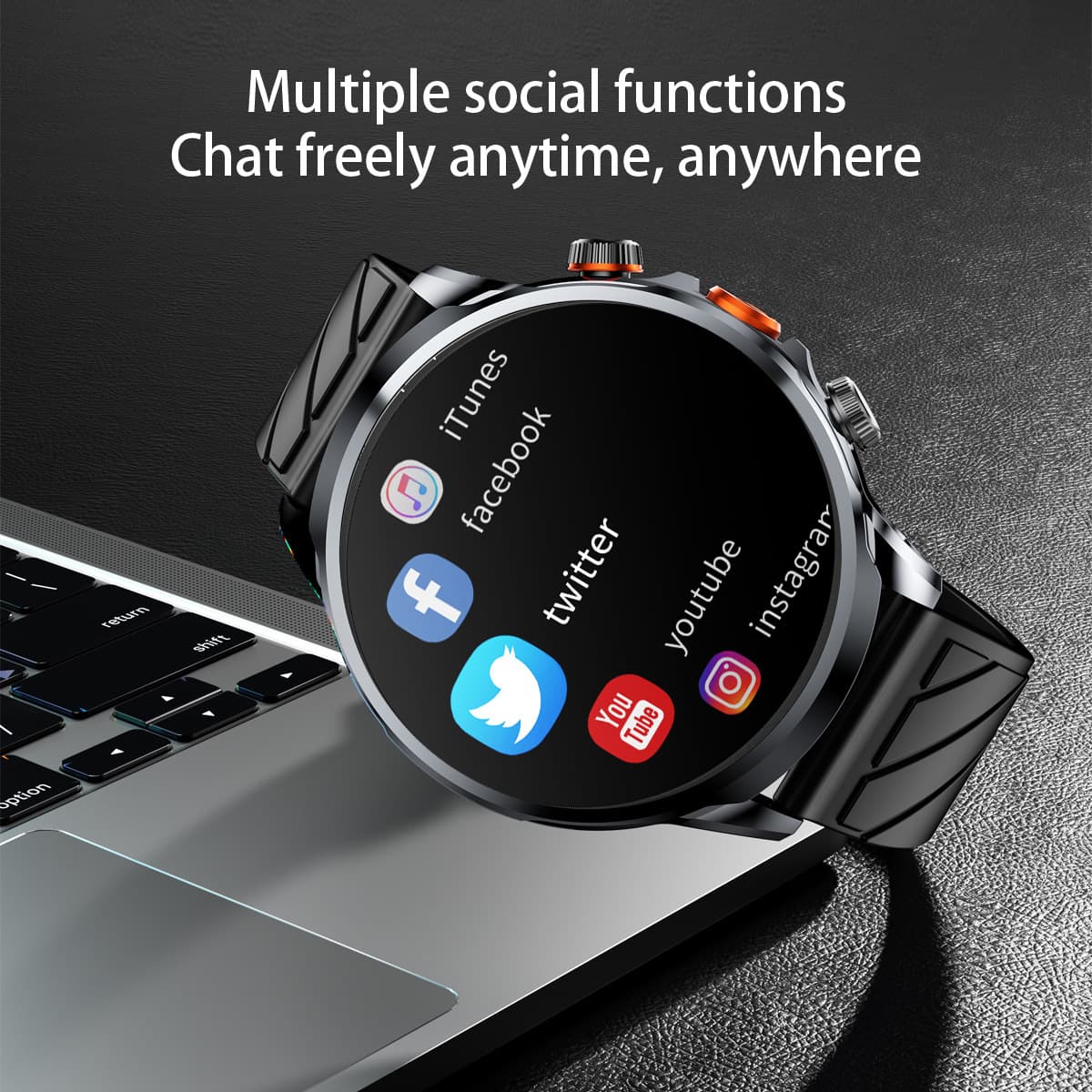 One LOKMAT Export Android 8 PRO Smart Watch 1.85-inch Large Screen Phone Watch Independent SIM Card Internet