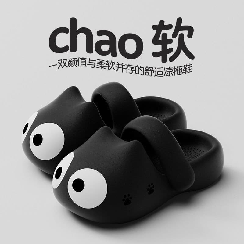Summer new cute women's Baotou slippers, non-slip, wear-resistant, height-resistant, deodorant, home and outdoor wear, versatile and casual