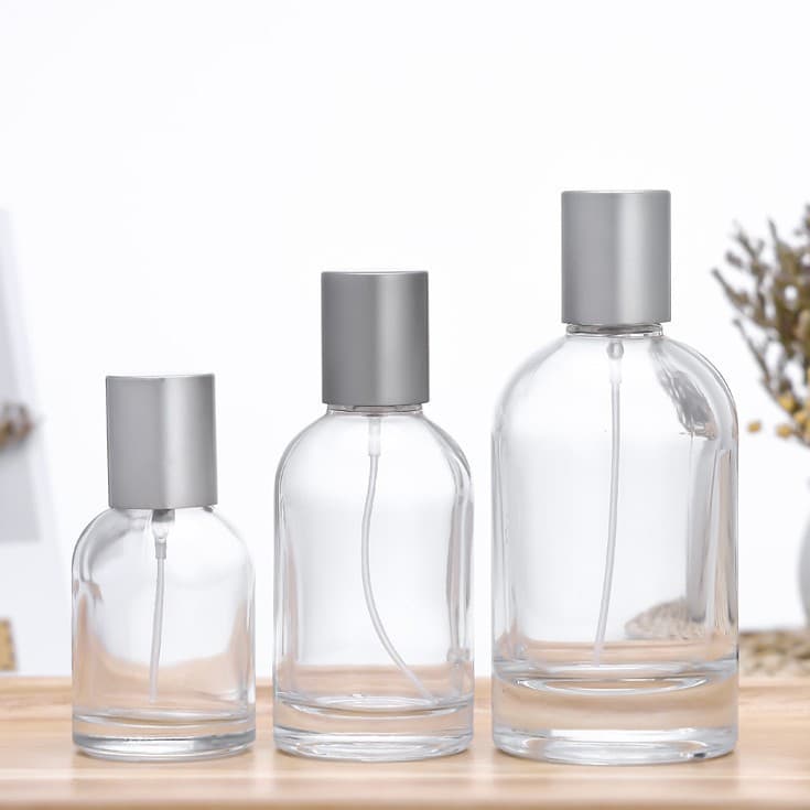 Transparent Perfume Bottle Cosmetic Spray Bottle Travel Sample Glass Empty Bottle Empty Packaging Factory Stock Bottle Spray Nozzle