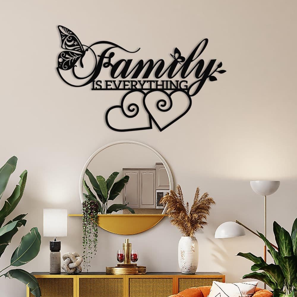 Home Signs Metal Wall Decor Metal Home Wall Art Home Living Room Everything Signs Bedroom