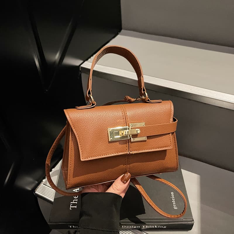 Cross-border trade women's handbag Kelly bag new style personality fashion versatile handbag shoulder bag crossbody bag
