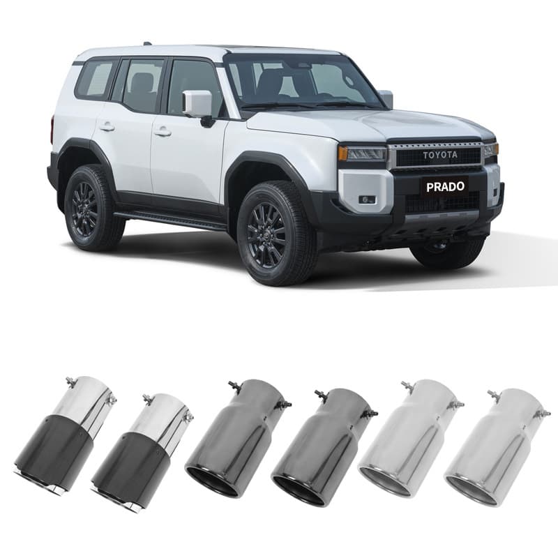 Compatible with Toyota 2024 Prado Tailpipe Exhaust New Land Cruiser LC250 Carbon Fiber Tailpipe Modification Accessories