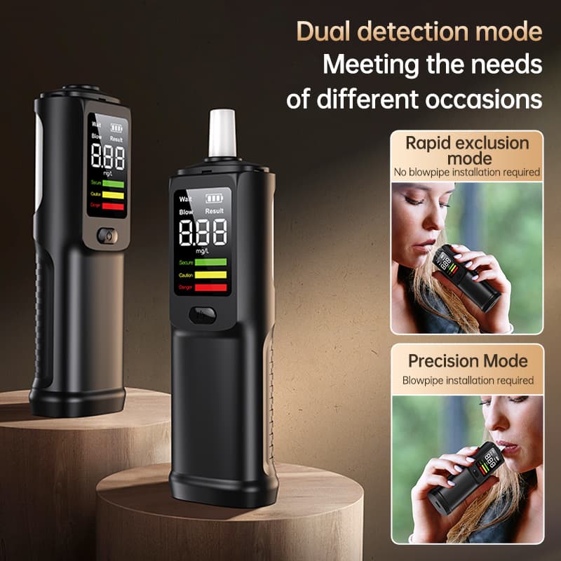 Portable Breath Alcohol Tester High-Precision Alcohol Detector Non-Contact Car Alcohol Tester