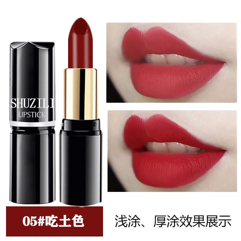 Shuzili Round Tube Lipstick Lip Balm Moisturizing Version Hydrating Easy to Color Long-Lasting Makeup Wholesale Dropshipping