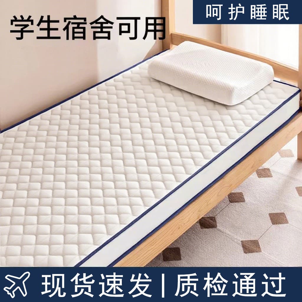 Dormitory Mattress Pad, Student Soft Pad, Single Memory Foam Mattress Topper for Rental Room Floor Sleeping, Dormitory Soft Pad
