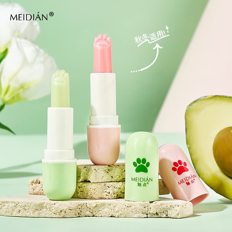 Moisturizing Cat Paw Shaped Lip Balm for Dry, Chapped Lips, Moisture Lock, Smooth Lip Lines