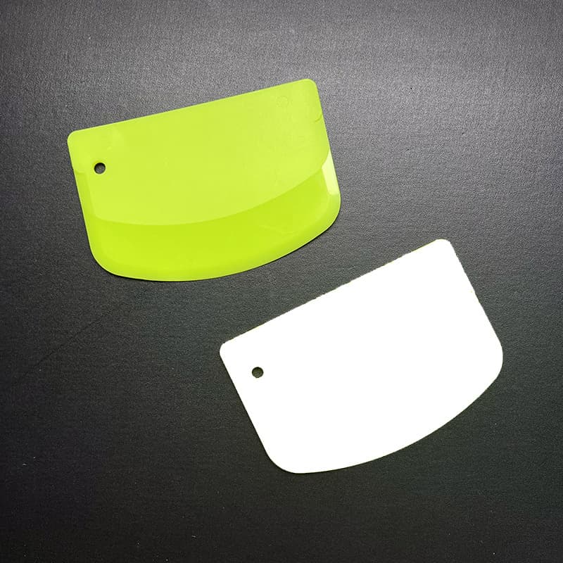 In Stock Semi-Circular Hard Plastic Scraper Food-Grade Cream Cake Dough Cutter Slice Kitchen Baking Tool
