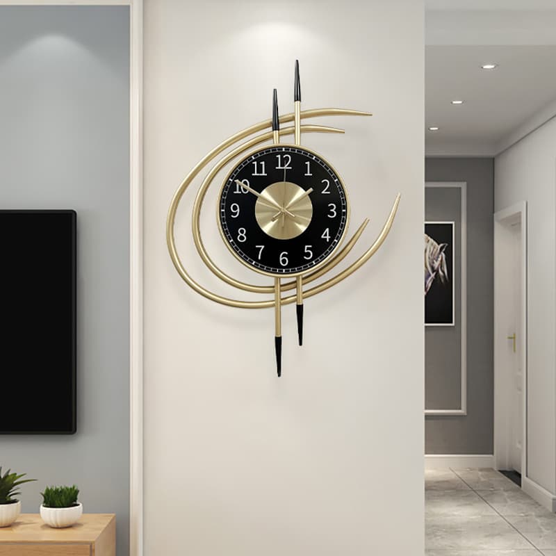 Amazon wall clock iron fashion clock silent bedroom wall decoration clock metalwallclock wall clock