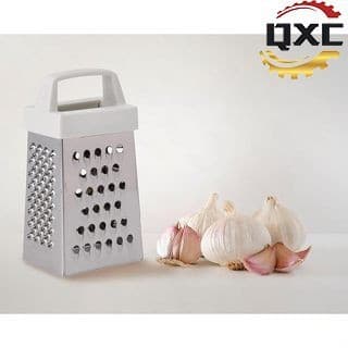 Stainless steel four-sided grater, multi-purpose kitchen slicer for potatoes/cheese with all-direction grating