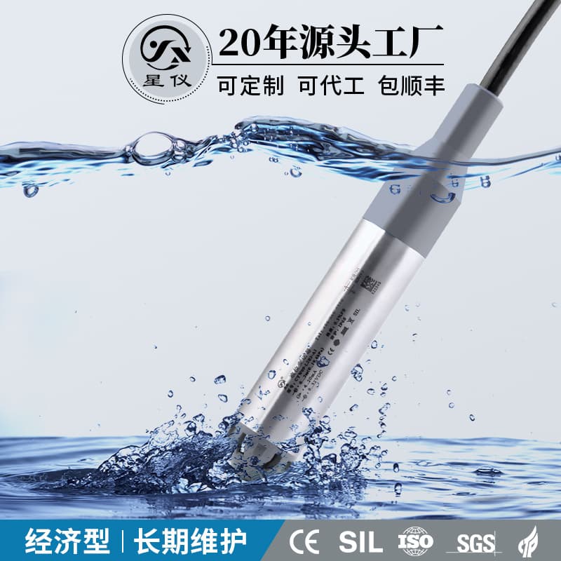 CYW09 Economical Submersible Diffused Silicon Level Transmitter 304 Stainless Steel 316L Isolation Diaphragm Sensor