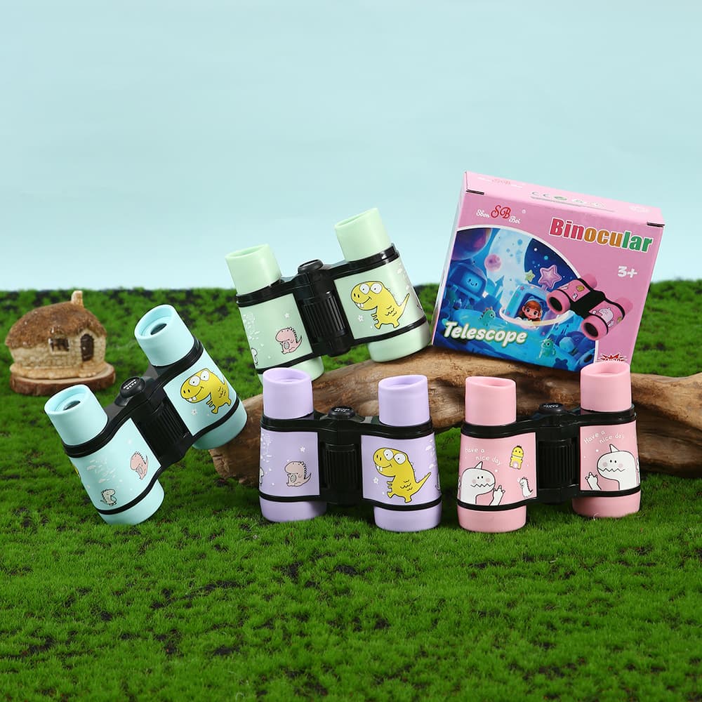 Children's Cartoon Toy Telescope, Baby 4x30 Outdoor Telescope, High-Definition High-Magnification Binoculars Wholesale