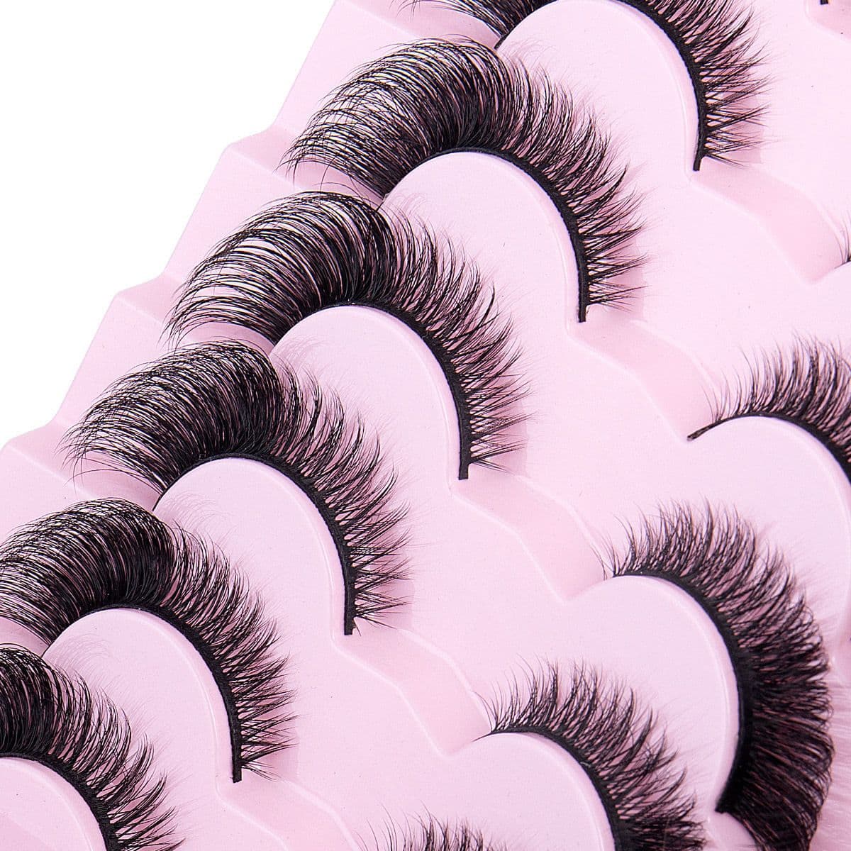 European and American Cross-Border Hot Selling Slanted Fox Eye False Lashes, Simulation Thick Natural Style False Lashes