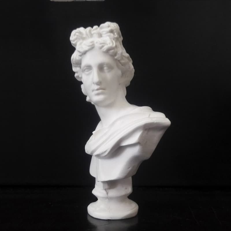 HC Arts European Decorative Ornament Apollo Mini Resin Plaster Statue Art Teaching Aid Sketch Copy