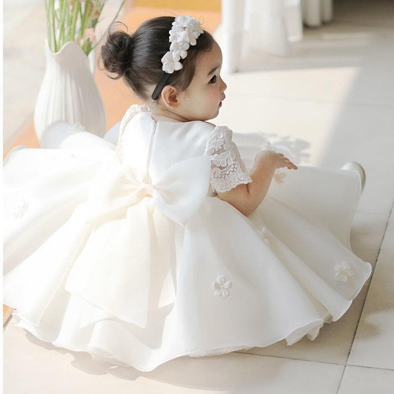 Girls Tutu Dress Baby Children's Flower Girl Wedding Tulle Fancy First Birthday Party Princess Dress