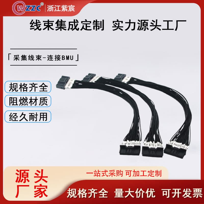 Factory Manufacturing Custom Battery Management Units and Central Control System Acquisition Harnesses for Energy Storage Connectors