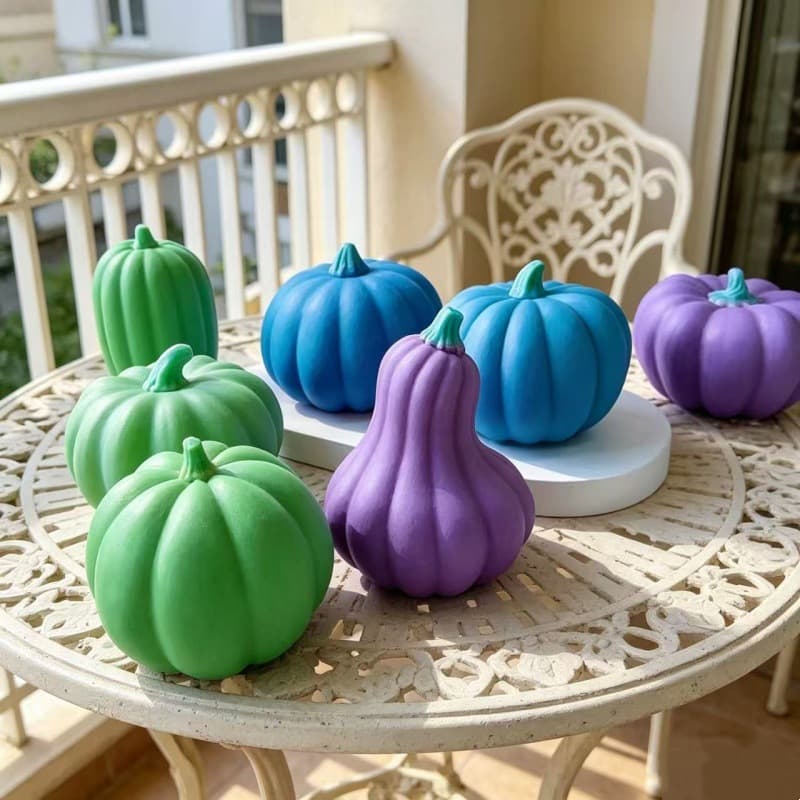 Halloween Pumpkin Scented Candle Silicone Mold DIY Handmade Aroma Decoration Plaster Baking Mold Cross-border Hot