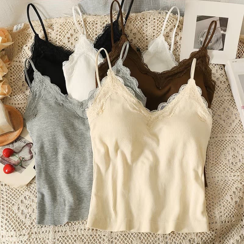 Women's Camisole Top Original Elegant Light Mature Inner Wear Stretch Tube Top Outer Wear Wrap Bustier Backless Bra
