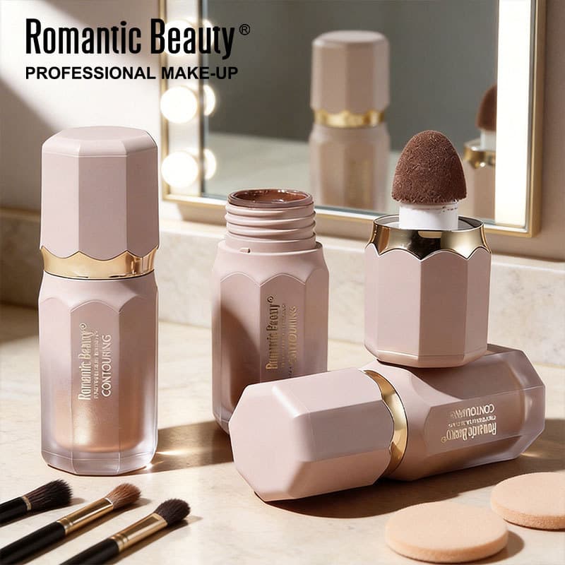 Cross-border Liquid Contour Matte Contour Stick Highlighter Face Brightening Blush Natural Nose Shadow Contour Liquid Makeup