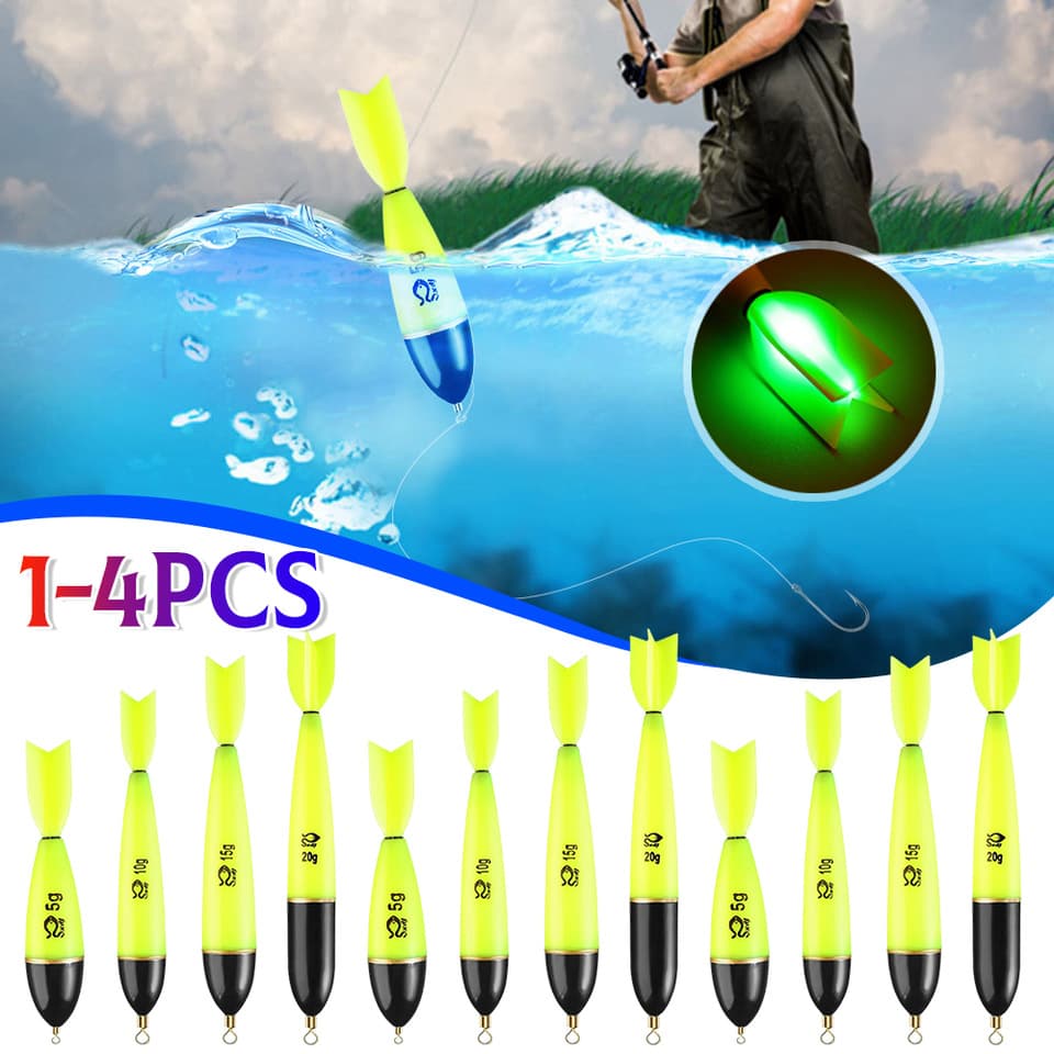 1-4PCS Fishing Float Glow-in-the-Dark Fishing Accessories 5/10/15/20
