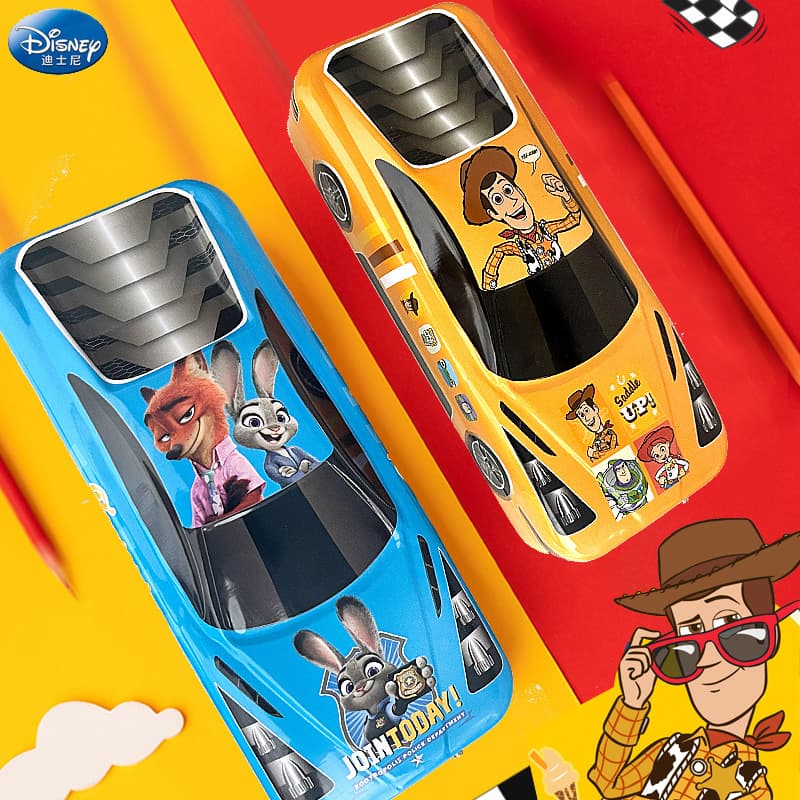 Disney stationery box Zootopia children's multi-functional male and female stylus box three-layer sliding large-capacity pencil box