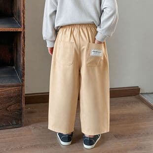 New Spring and Autumn Kids' Pants, Casual Pants for Boys and Girls, Children's Cargo Pants, 100% Cotton Loose Long Pants for Toddlers and Kids