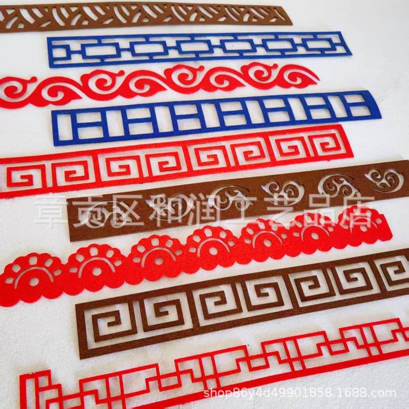 Chinese style lace strips school classroom wall layout creative blackboard newspaper border strips lace kindergarten environmental creation